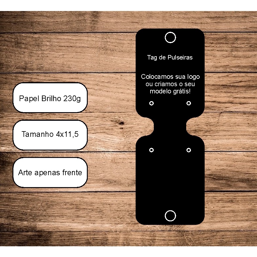 Tags para Brinco e Pulseira Personalizados em Oferta na Shopee