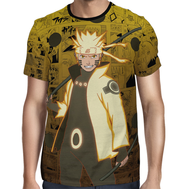 Camisa FULL Naruto Kurama Chakra Mode Naruto Shippuden