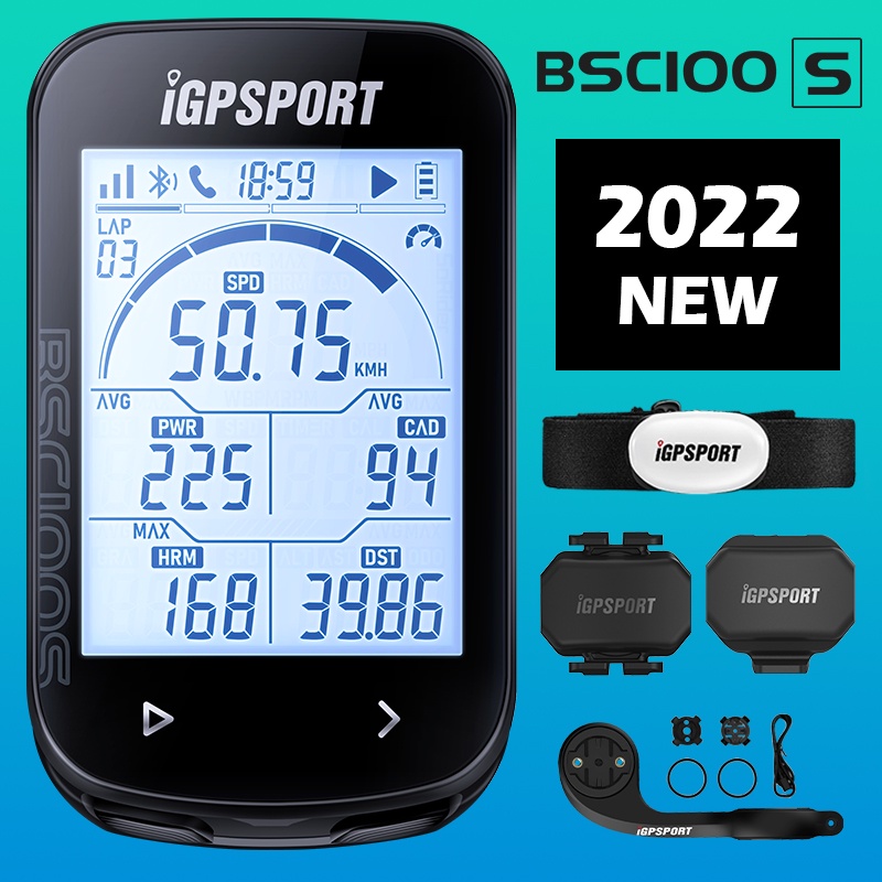 iGPSPORT BSC100S GPS Odômetro Ciclismo Bicicleta Computador Sensores Cycl Velocímetro 2,6'Tela Grande