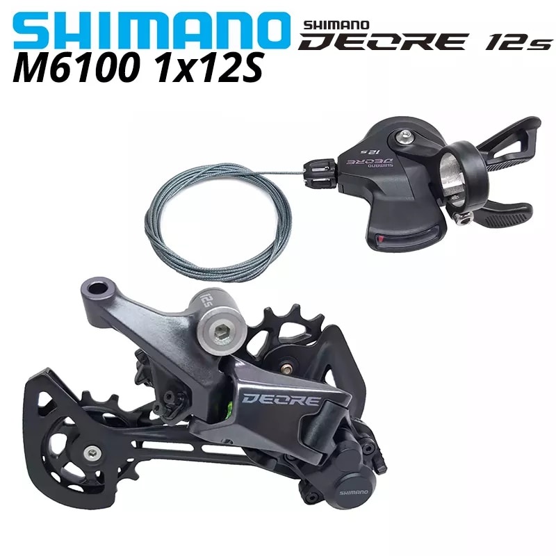 SHIMANO DEORE M6100 12s Groupset SL M6100 SHIFT LEVER RD M6100 SGS REAR  DERAILLEUR 12 Speed 12V SHIFTER SWTICH basic M7100 M8100 46TA | Shopee  Brasil