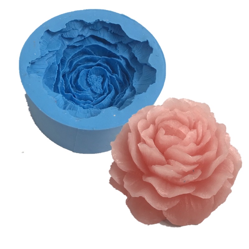 Molde de Silicone - Rosa Flor Soap Sabonete Vela Gesso Biscuit | Shopee  Brasil