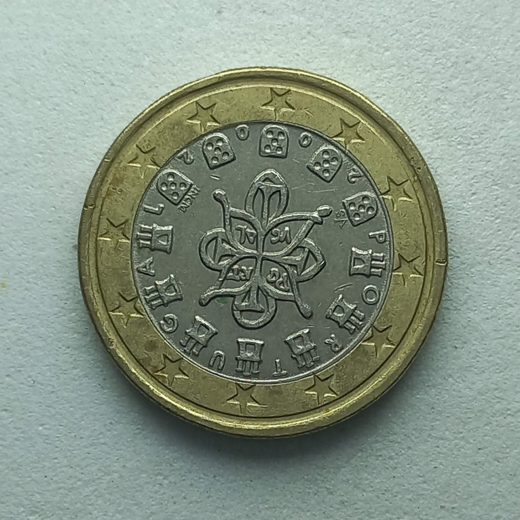 MOEDA DE PORTUGAL 1 EURO Shopee Brasil
