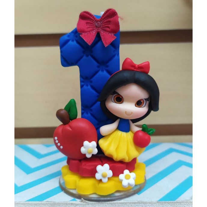 Vela Branca de Neve em Oferta na Shopee