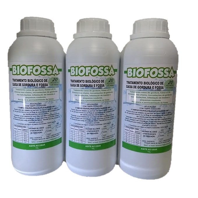 Biofossa 60 Aplicações, Diferente De Bactéria-tratamento De Fossa E Caixa De Gordura