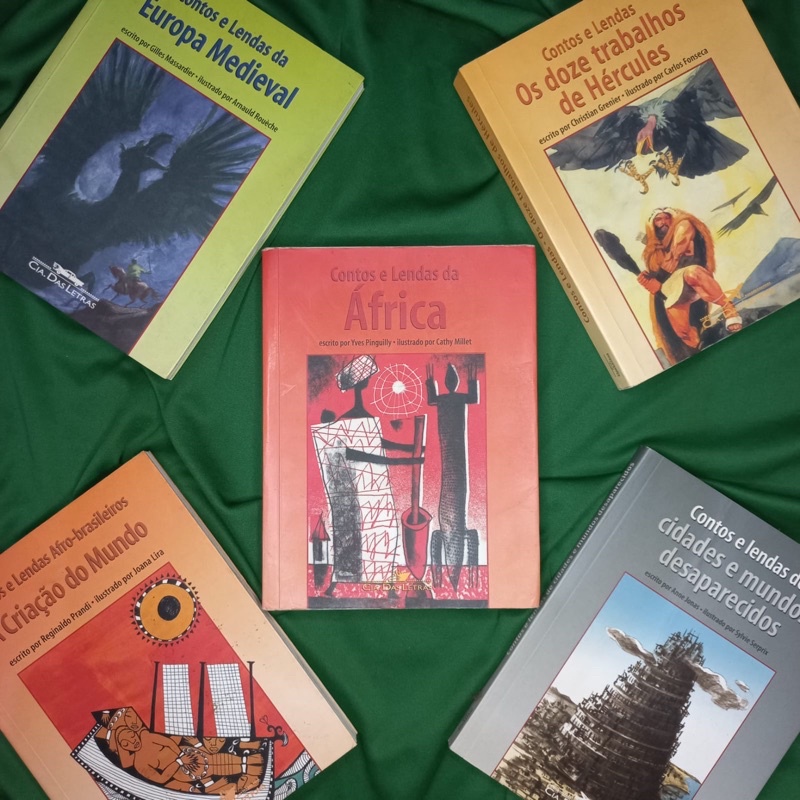Complete sua Coleção Contos e Lendas - África, Cidade e Mundos Desaparecidos, Os Dozes Trabalhos de Hércules, Europa Medieval, Afro-Brasileira Criação do Mundo