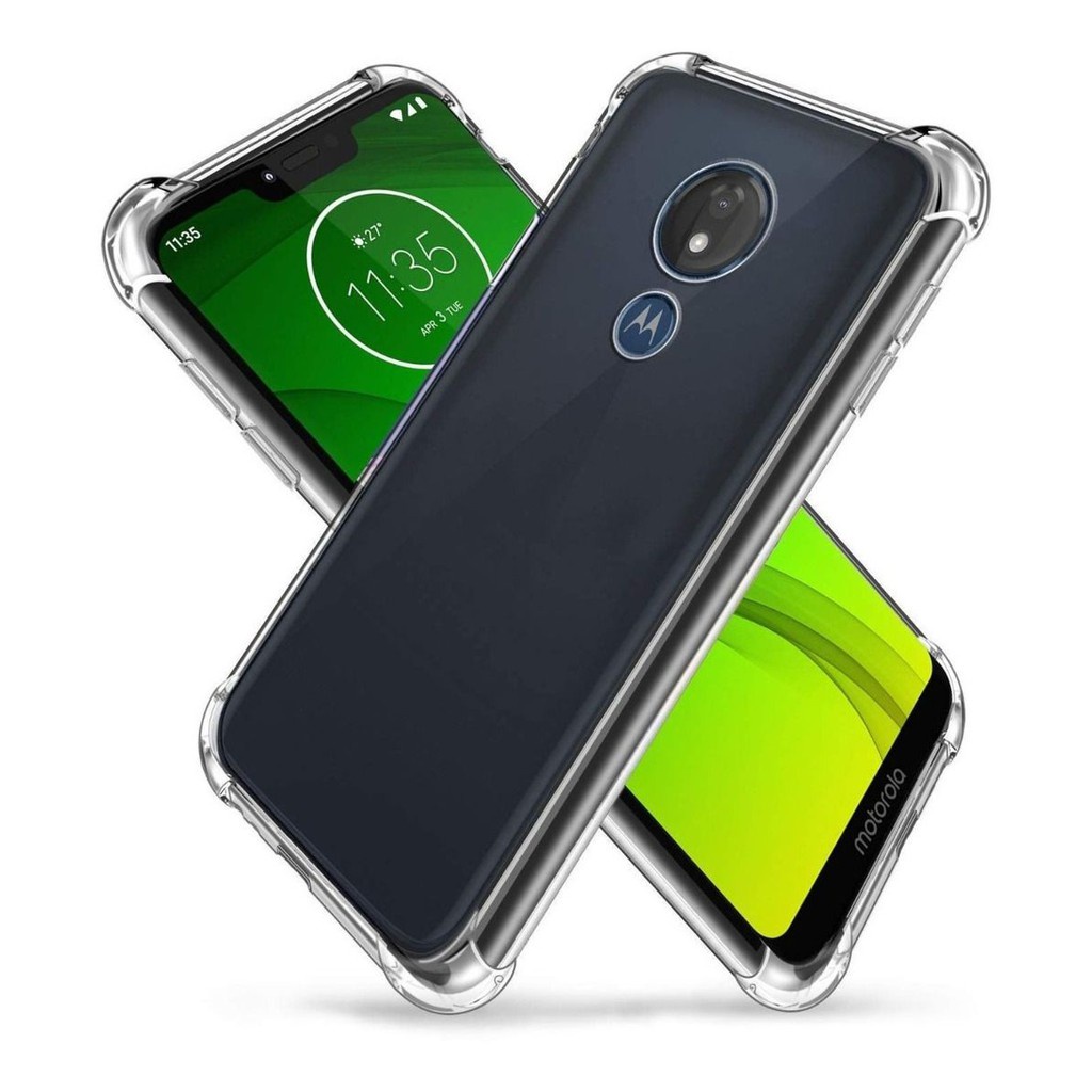 Capinha Motorola Moto G5 Plus XT1683 + Película de vidro Cantos Impacto Capa Anti Choque Queda