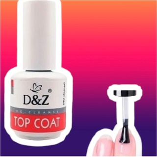 Top Coat Dez Vermelho Selante/ Dz Porcelana/ Fibra/ Acrigel Vermelho D&z