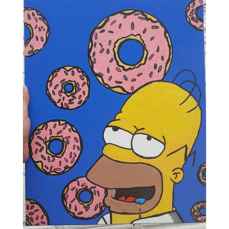 Tela decorativa Homer Simpson