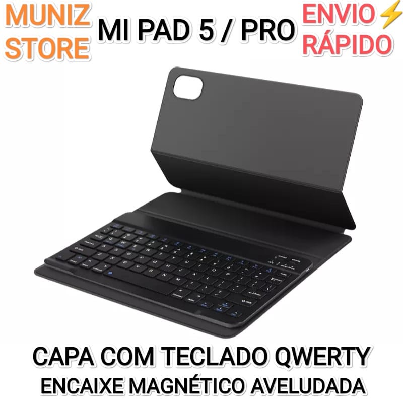 Teclado Xiaomi Mi Pad 5 Ajiuyu Bluetooth Magnético Aveludado