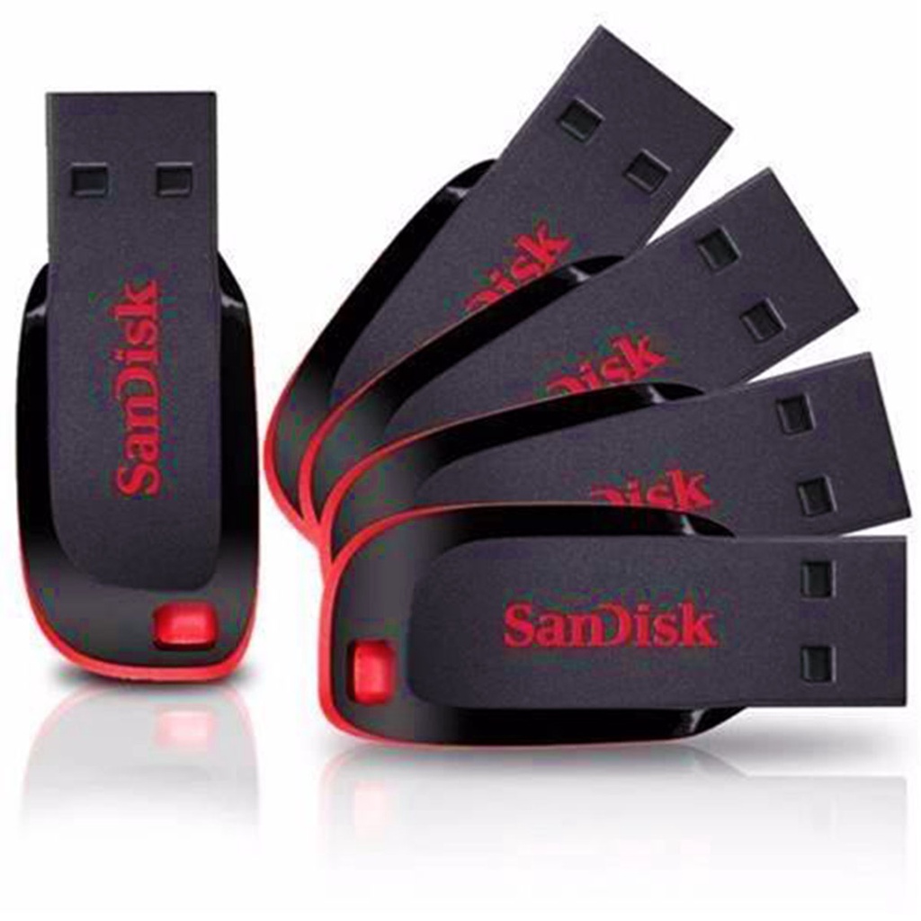 Pen Drive Sandisk Original, Lacrado e Novo USB, 8GB, 16GB, 32GB, 64GB CruzerBlade 2.0 Flash Drive Memory Stick, Pronta Entrega Ótima Qualidade Pendrive