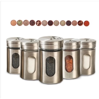 Porta Condimento Para Saleiro Pimenteiro Temperos Aço Inox