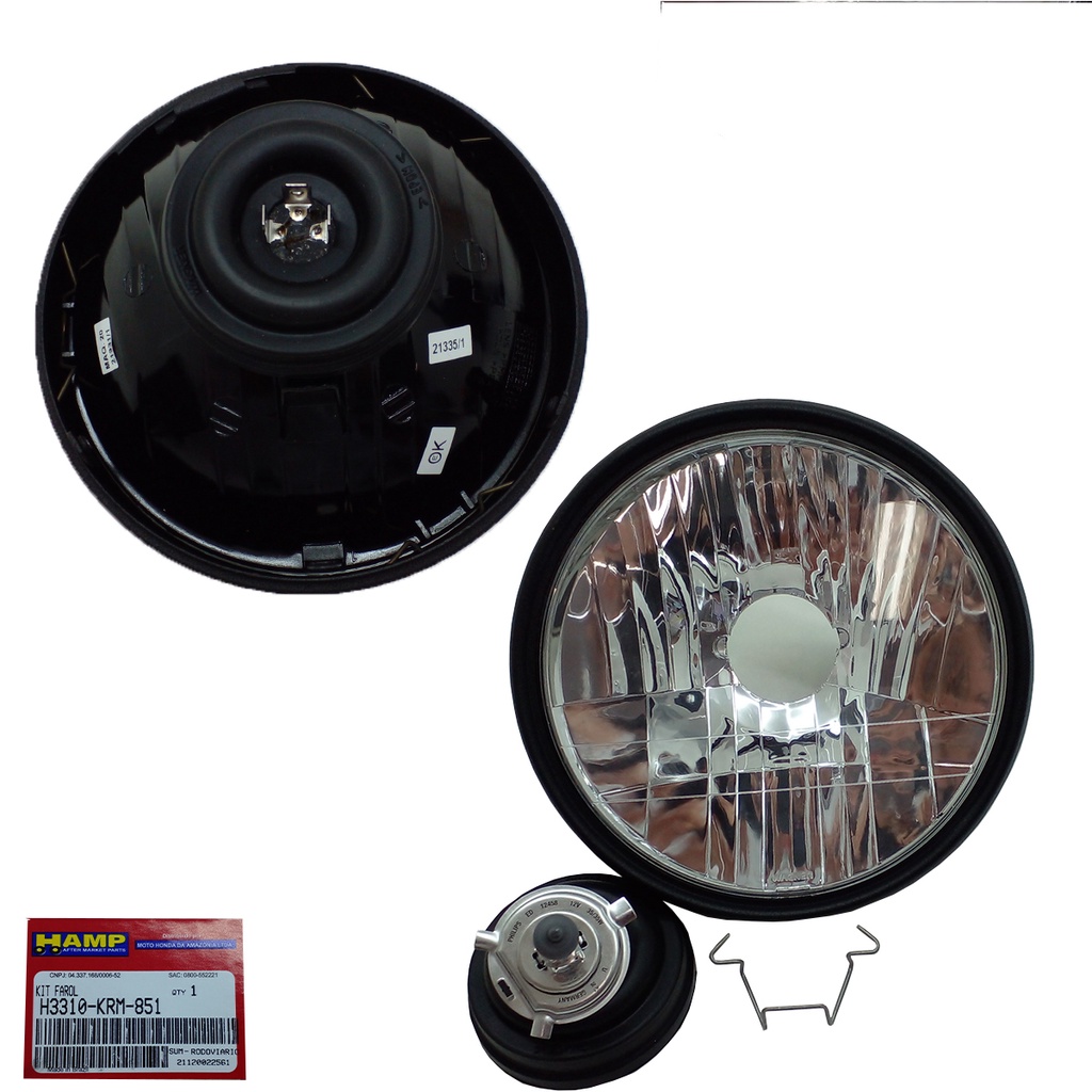 Farol Completo Titan 150 E Fan 150 Completo + Carcaça original Honda