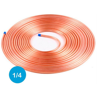Tubo Cano Cobre Flexivel Panqueca 1/4