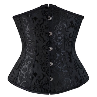 Corpete Subjacente Mulheres Gótico Sensual Cintura De Cetim Emagrecedor Modelador De Corpo Corselete Lingerie Festa Clubwear Plus Size