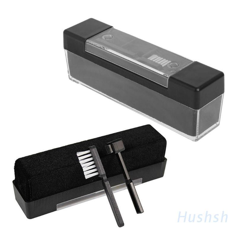 1 Conjunto Removedor Veludo Fibra Carbono Anti @ @ Estático Limpa Escova Removedor Limpeza Para Phonograph Turntable Diskos Vinil Limpeza Ferramentas em Oferta na Shopee