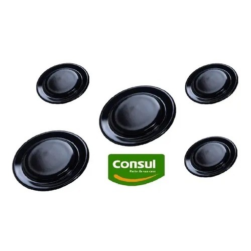 Kit Espalhador Tampas Tampinhas Peças Fogão Cooktop Consul 5 Bocas Stove Parts