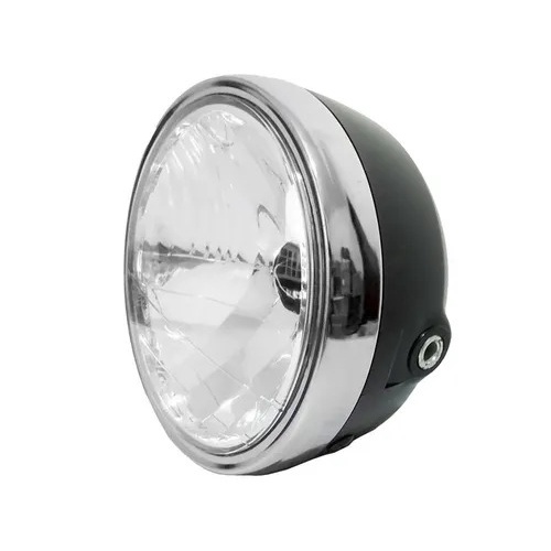 Farol Bloco Optico Aro Cromado Cbx 200 Strada Lente Em Vidro