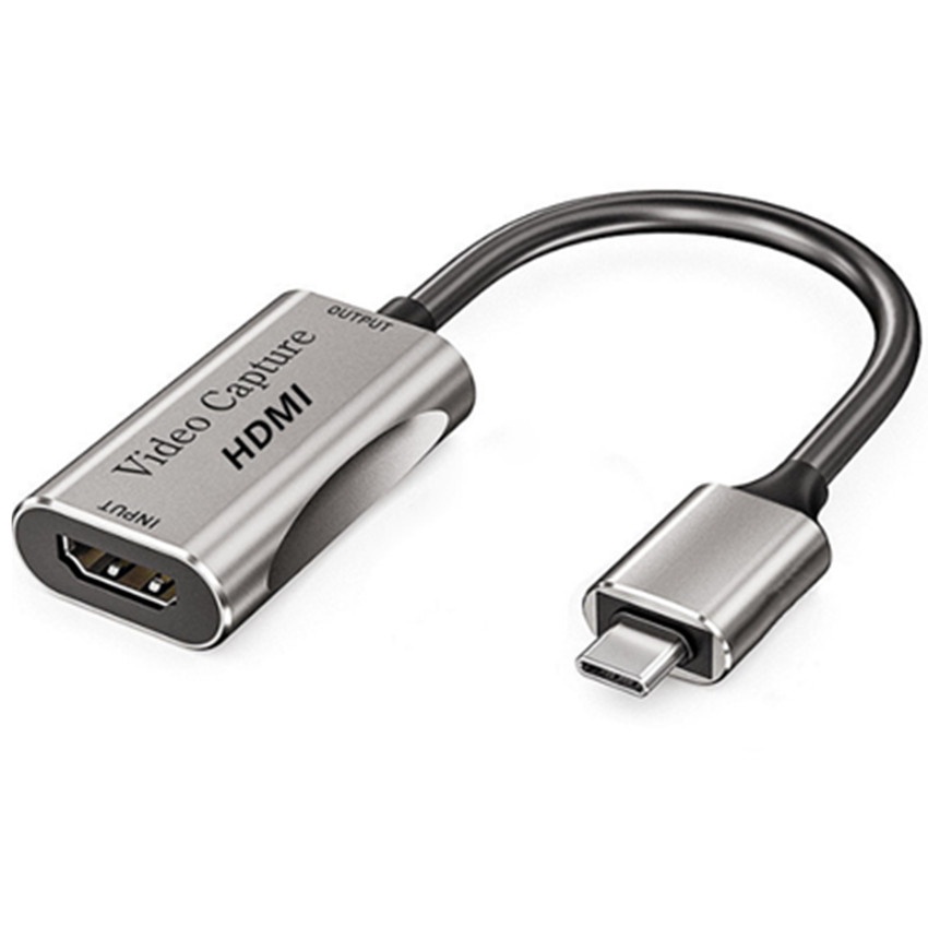 Placa De Captura De Vídeo Hdmi Tipo-C Entrada Hdmi 1080p Hd Registro De Jogo Para Ps4 / 5 Interruptor Transmissão Ao Vivo