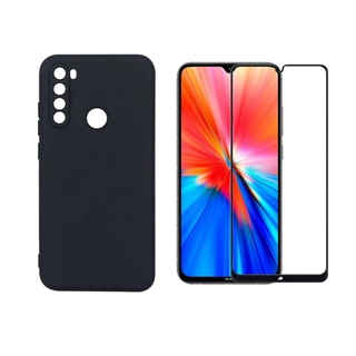 Capa Capinha Case Aveludada + Película de vidro 9D XIAOMI REDMI NOTE 8