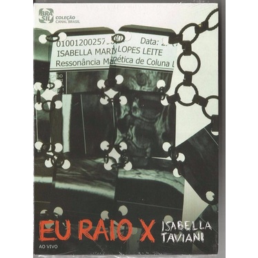 Dvd + Cd Isabella Taviani Eu Raio X - Lacrado
