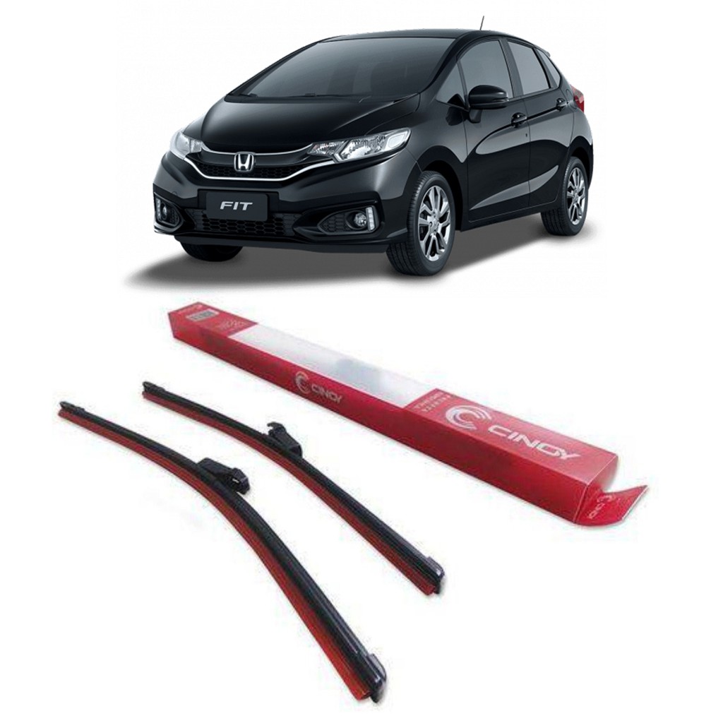 Par Palheta Limpador Parabrisa p/ Carro Honda Fit 2009 A 2014 Cinoy Original - Spare Parts and Accessories for Vehicles
