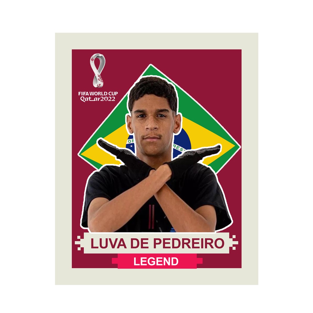 Figurinha Extra Sticker Legend Copa do Mundo Qatar 2022 Neymar Messi  Cristiano Ronaldo Mbappé Ouro Gold Prata Bronze e Base Bordo - Escorrega o  Preço