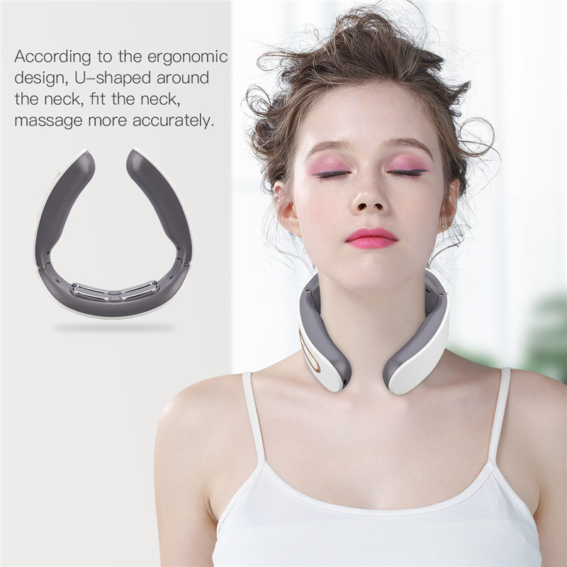 Massageador elétrico de cabeça e coluna cervical / protetor de pescoço multifuncional massageador inteligente — imagem 2 de 2