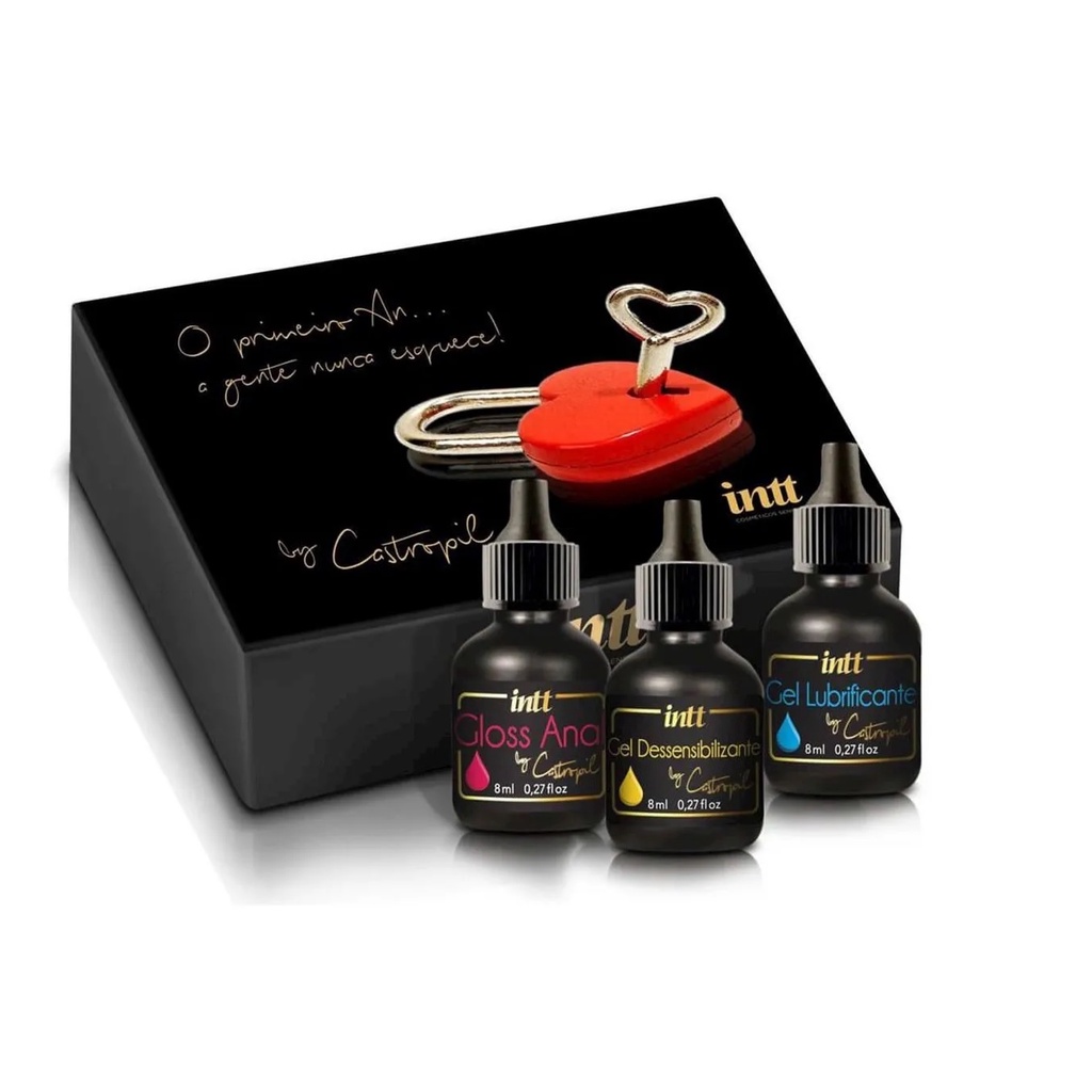 Kit Meu Primeiro Anal Intt Gloss e Lubrificante em Oferta na Shopee