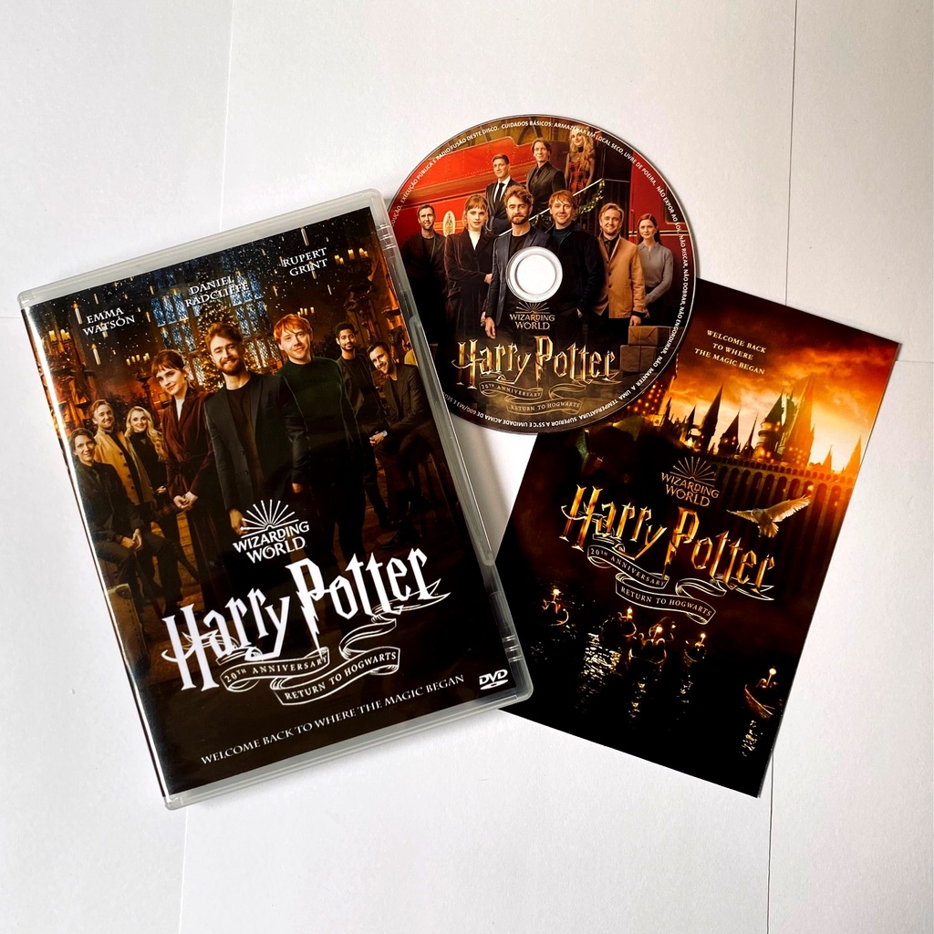 DVD Harry Potter 20th Anniversary Return to Hogwarts 2022 dublado e legendado 20 Anos de Magia: De Volta a Hogwarts