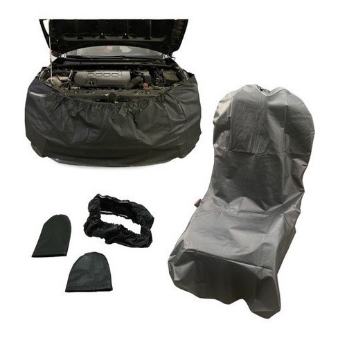 Kit Capa Protetora Manutenção Carro Mecanico Corino 5 Peças REF:039A