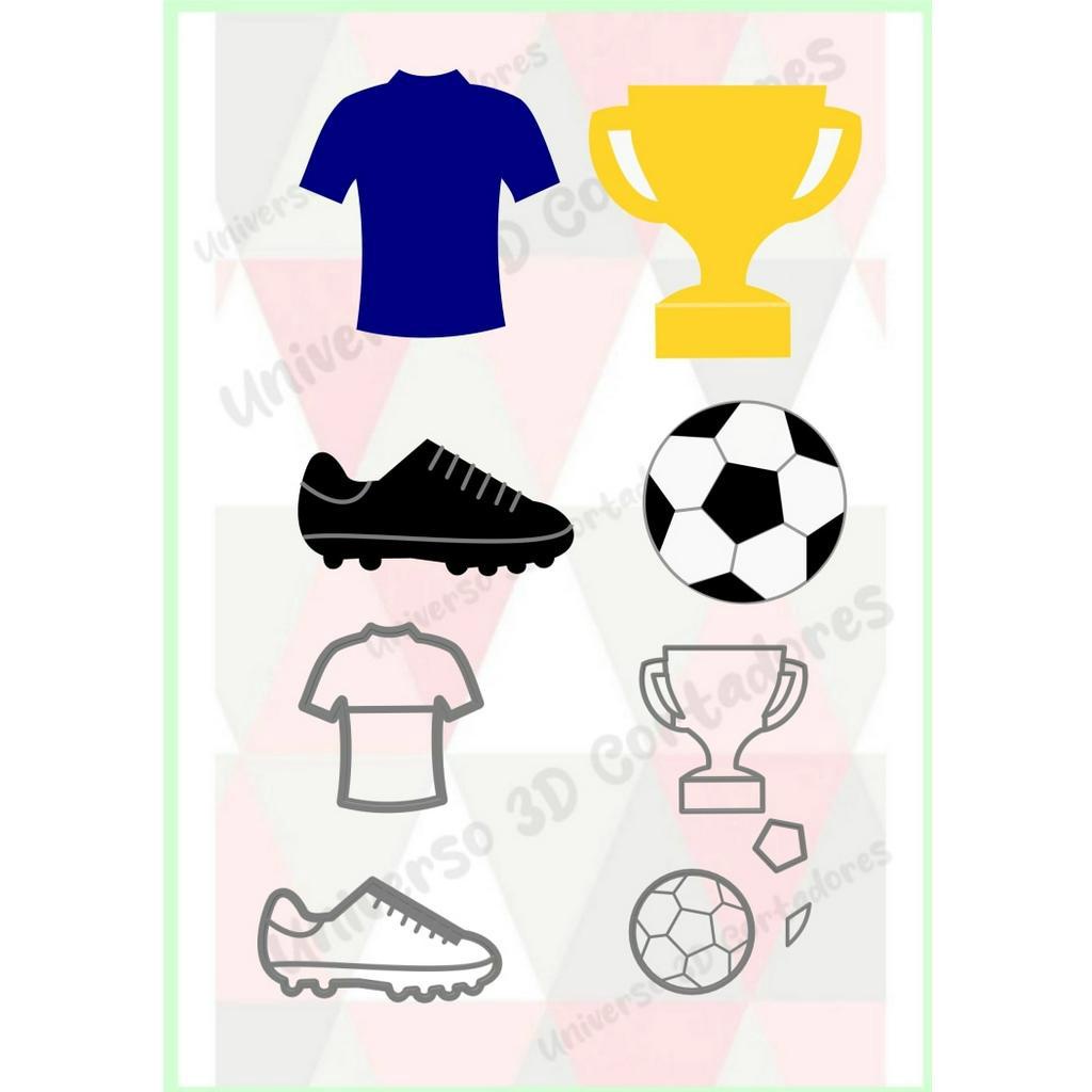 cortador kit futebol 3,5cm em Oferta na Shopee