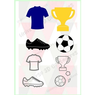 cortador kit futebol 3,5cm em Oferta na Shopee