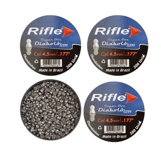 4 Caixas de Chumbinho Diabolô STR 4.5mm – Rifle