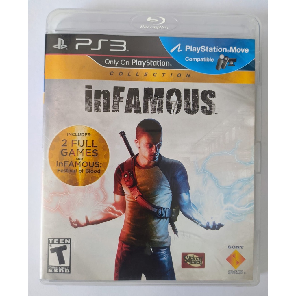 Infamous 1 e 2 Collection PS3 Original Mídia Física - Pronta Entrega