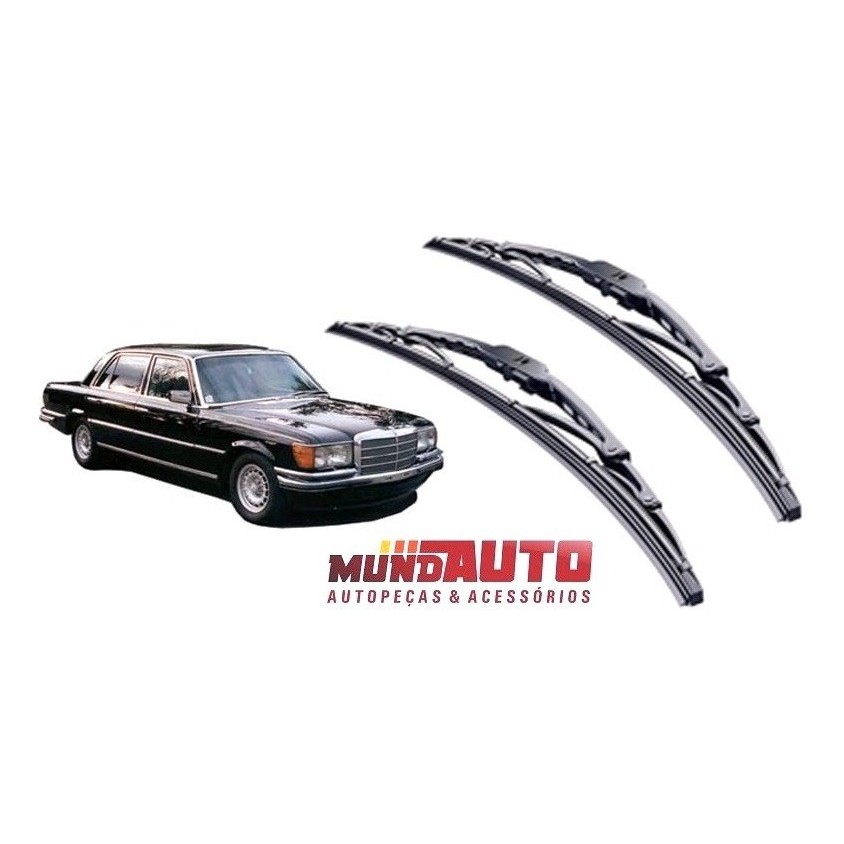 Par Paleta Palheta Ferro Limpador Parabrisa Mercedes W116