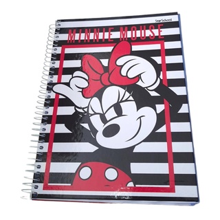 Caderno Minnie 10 matérias capa dura