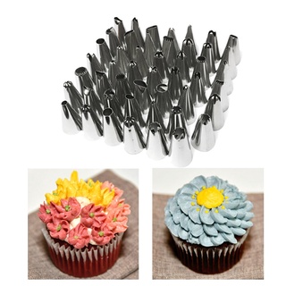 48 Bicos CONFEITAR Bolos Tortas Bico com adaptador, 48Pçs 304 aço inoxidável confeitaria bico de confeitar kit de confeitaria forma bolo