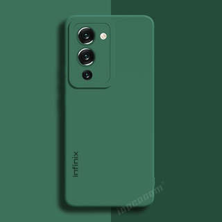 Capa Flexível De Cor Sólida Infinix Note 12 VIP G96 G88 11 Pro 11S Original De Silicone Líquido
