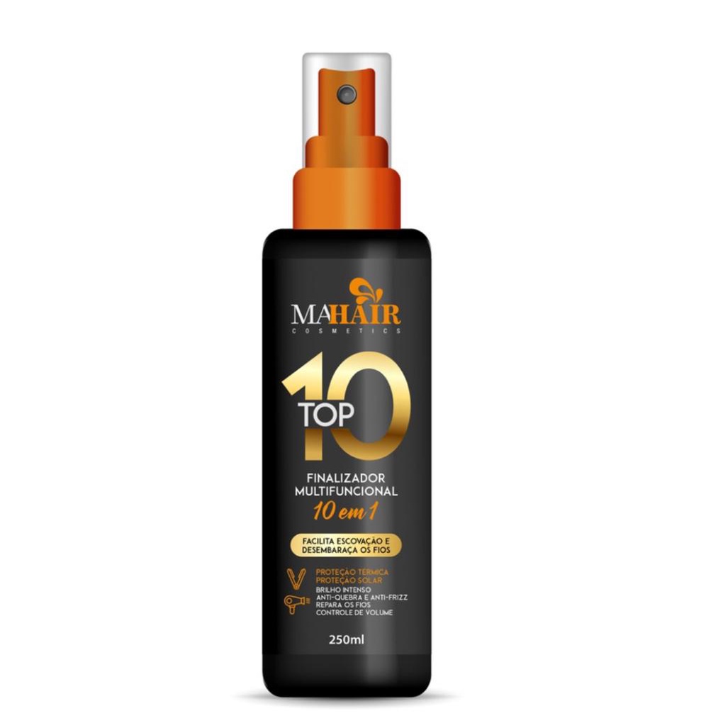 Spray Finalizador Protetor Térmico Top 10 Multifuncional Mahair – 250 ml