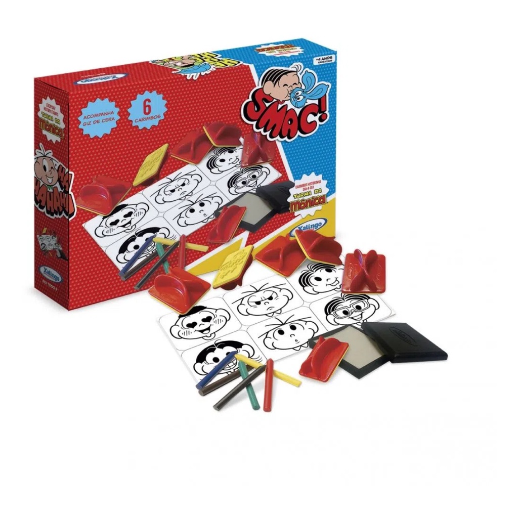 Carimbos Dia a Dia Turma da Mônica Xalingo - 1050.9 em Oferta na Shopee