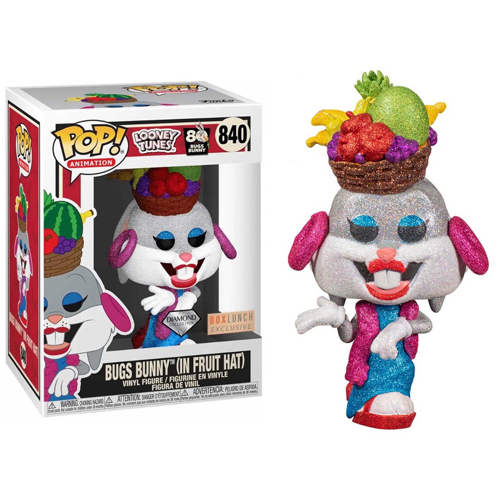 Funko Pop! Bugs Bunny In Fruit Hat – Looney Tunes 80th – Figurine Vinyle 9,5 Cm – Cadeau Collectionneur – Officiel