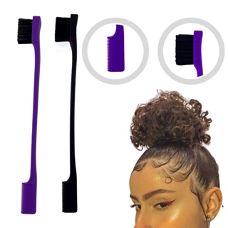 Pente Com Escovinha Para Baby Hair 2 Em 1 em Oferta na Shopee