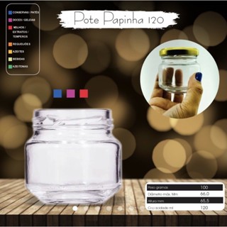 5 Potes Vidro 120ml Doces Papinhas Geleias molhos mel pimenta ( chocobraz ) em Oferta na Shopee