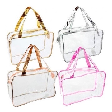 Bolsa Necessaire Transparente Para Praia Piscina de Mão HN86653 | Shopee Brasil