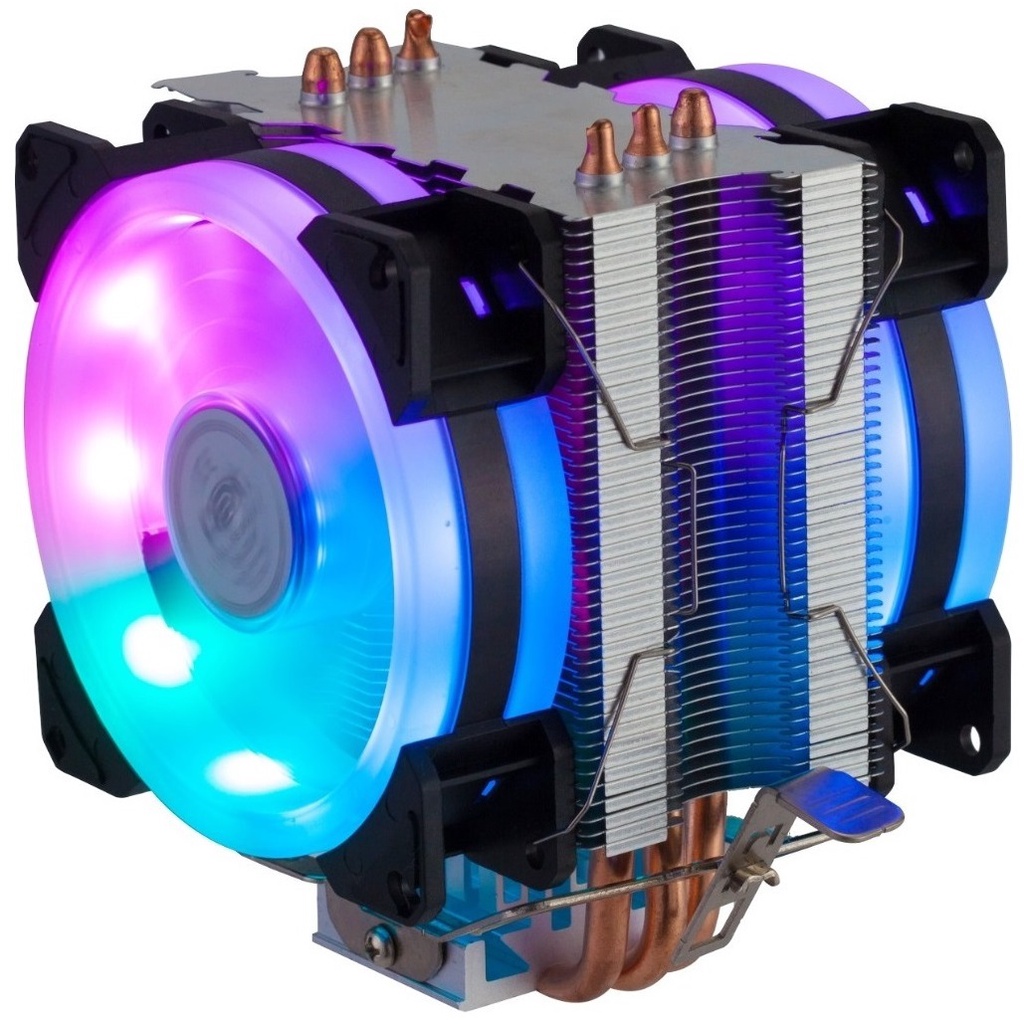 Cpu Cooler Rgb X79 X99 X299 Lga 1200 Intel Duplo Gamer Amd Escorrega o Preço