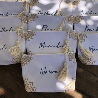 Necessaire com Pingente Personalizada com nome individual - Tamanho 14x18