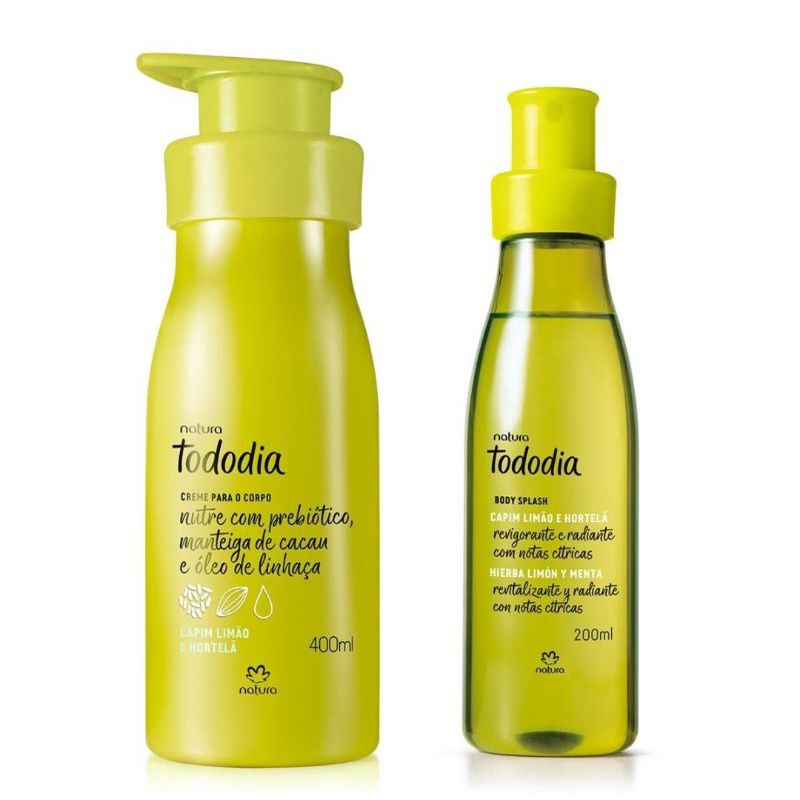 Kit Natura Tododia Hidratante + Body Splash CAPIM LIMÃO E HORTELÃ | Shopee  Brasil