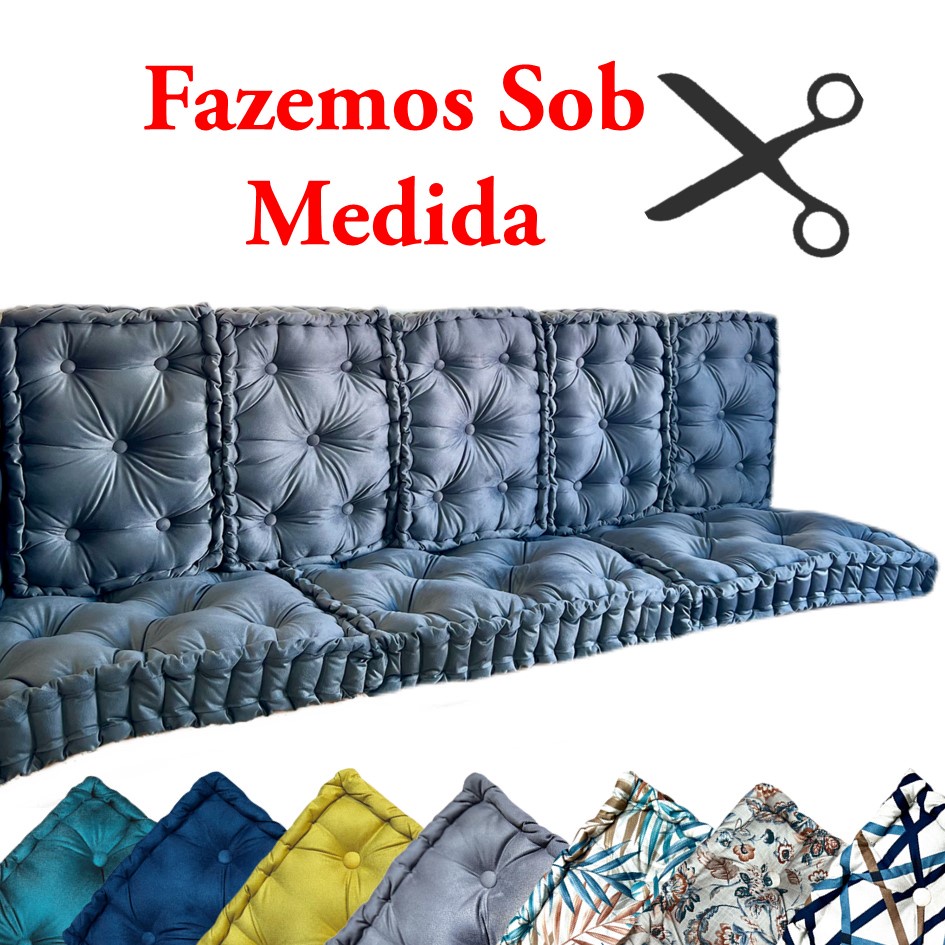 Almofada 120x40 X 10 Altura Futon Turca Cheia  Suede Veludo Para Assento De Banco Ou Cadeira em Oferta na Shopee