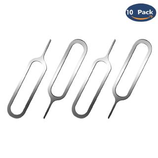 10 Peças Ferramenta / Chave / Pino Removedor De Bandeja De Cartão Sim Para Celular Ejecreto | 10PCS Sim Card Tray Remover Eject Ejector Pin Key Tool for Phone