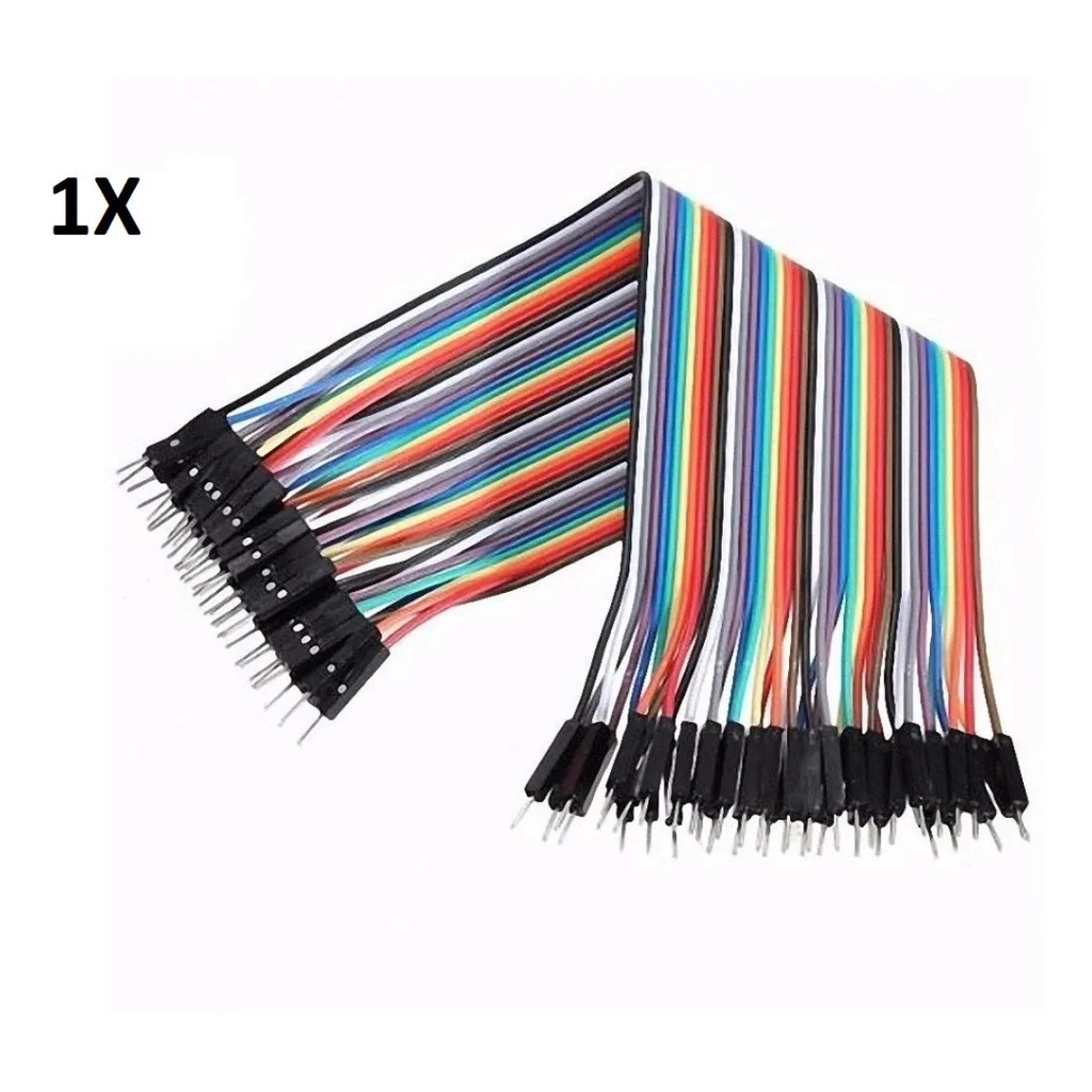 Jumper Fio 40/pcs De 30cm Macho/ Macho Para Arduino